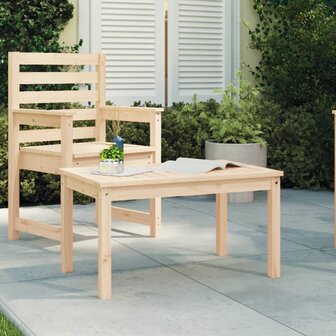 Tuintafel 82,5x50,5x45 cm massief grenenhout 1