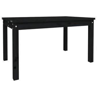 Tuintafel 82,5x50,5x45 cm massief grenenhout zwart 2