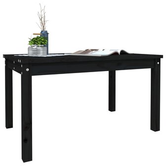 Tuintafel 82,5x50,5x45 cm massief grenenhout zwart 4