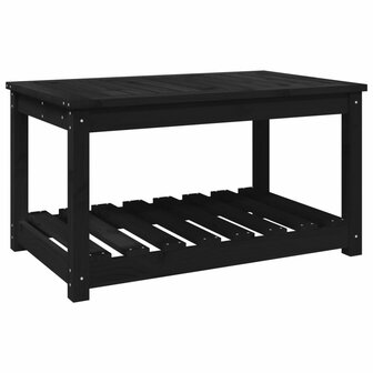 Tuintafel 82,5x50,5x45 cm massief grenenhout zwart 2