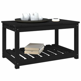 Tuintafel 82,5x50,5x45 cm massief grenenhout zwart 4