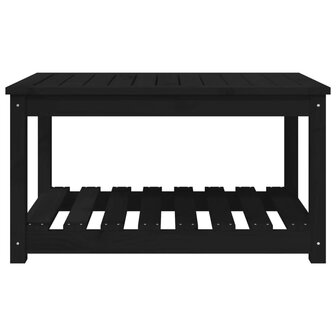 Tuintafel 82,5x50,5x45 cm massief grenenhout zwart 5