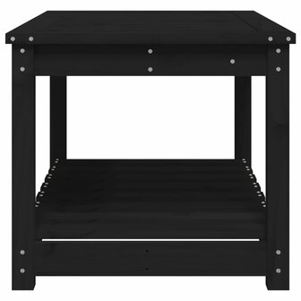 Tuintafel 82,5x50,5x45 cm massief grenenhout zwart 6