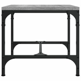 Salontafel 50x50x35 cm bewerkt hout grijs 5