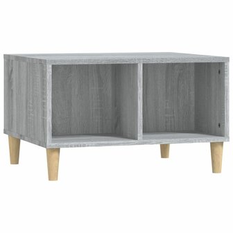 Salontafel 60x50x36,5 cm bewerkt hout grijs 2