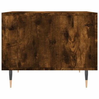 Salontafel 50x50x40 cm bewerkt hout gerookt eikenkleurig 7