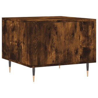 Salontafel 50x50x40 cm bewerkt hout gerookt eikenkleurig 8