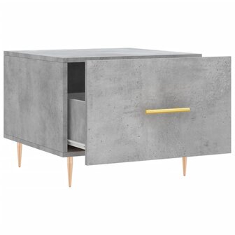 Salontafel 50x50x40 cm bewerkt hout betongrijs 6