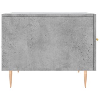 Salontafel 50x50x40 cm bewerkt hout betongrijs 7