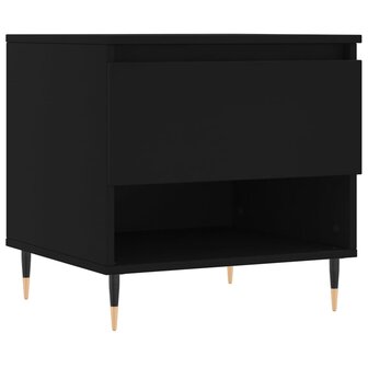Salontafel 50x46x50 cm bewerkt hout zwart 2