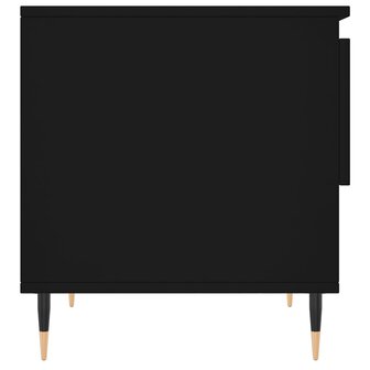 Salontafel 50x46x50 cm bewerkt hout zwart 7