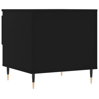 Salontafel 50x46x50 cm bewerkt hout zwart 8