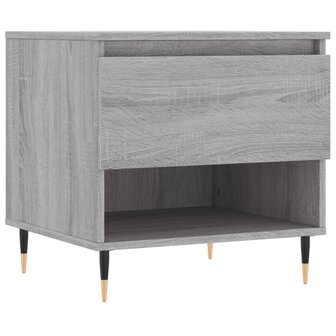 Salontafel 50x46x50 cm bewerkt hout grijs sonoma eikenkleurig 2