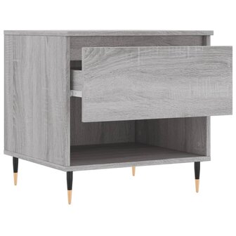 Salontafel 50x46x50 cm bewerkt hout grijs sonoma eikenkleurig 6