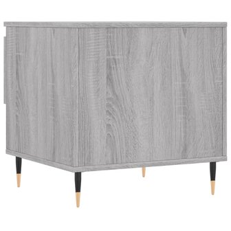 Salontafel 50x46x50 cm bewerkt hout grijs sonoma eikenkleurig 8