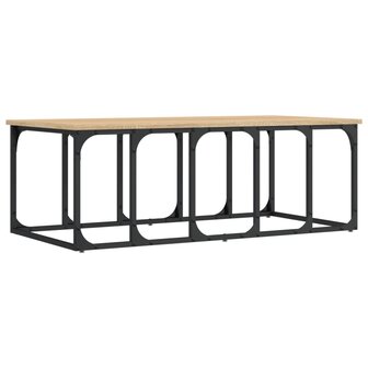 Salontafel 100x50x35,5 cm bewerkt hout sonoma eikenkleurig 2