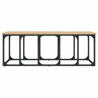 Salontafel 100x50x35,5 cm bewerkt hout sonoma eikenkleurig 4