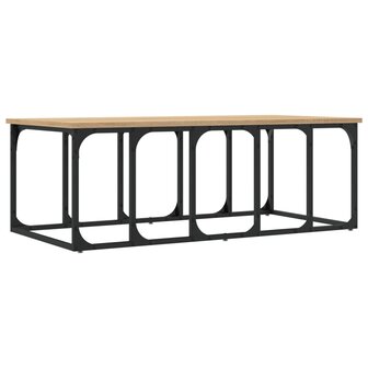 Salontafel 100x50x35,5 cm bewerkt hout sonoma eikenkleurig 6