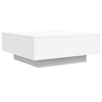 Salontafel met LED-verlichting 80x80x31 cm wit 3