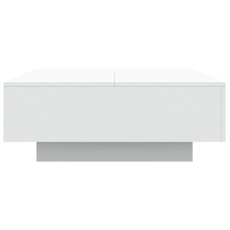 Salontafel met LED-verlichting 80x80x31 cm wit 8
