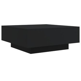 Salontafel met LED-verlichting 80x80x31 cm zwarty 3