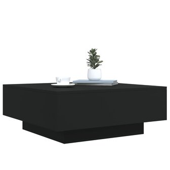 Salontafel met LED-verlichting 80x80x31 cm zwarty 6