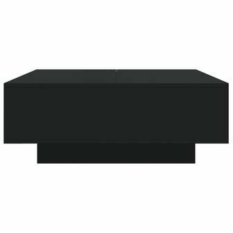 Salontafel met LED-verlichting 80x80x31 cm zwarty 7