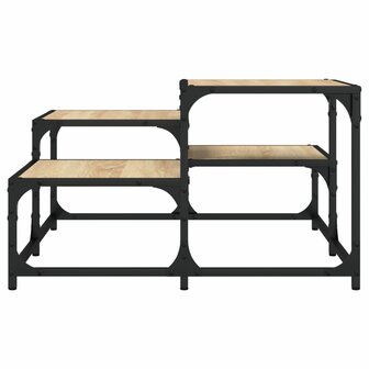 Salontafel 68x68x40 cm bewerkt hout sonoma eikenkleurig 4