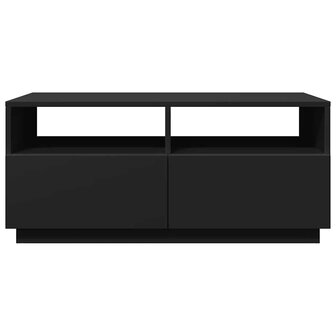 Salontafel met LED-verlichting 90x49x40 cm zwart 7