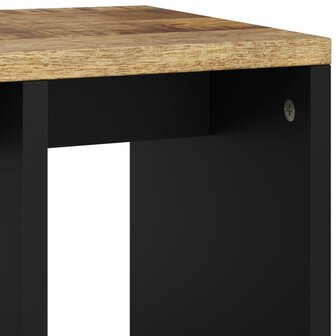 Bijzettafel 40x31x46 cm massief mangohout en bewerkt hout 7