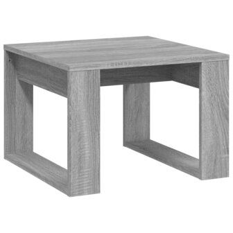 Bijzettafel 50x50x35 cm bewerkt hout grijs sonoma eikenkleurig 2