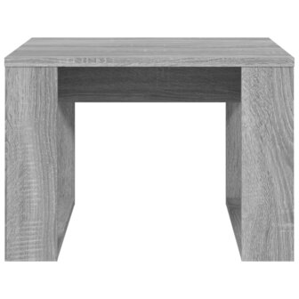 Bijzettafel 50x50x35 cm bewerkt hout grijs sonoma eikenkleurig 5