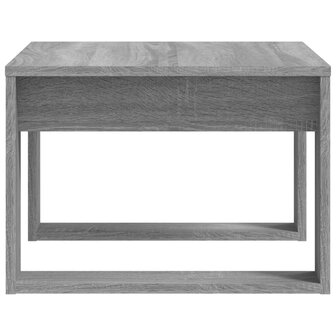 Bijzettafel 50x50x35 cm bewerkt hout grijs sonoma eikenkleurig 6