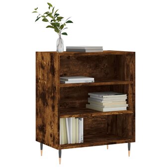 Dressoir 57x35x70 cm bewerkt hout gerookt eikenkleurig 3