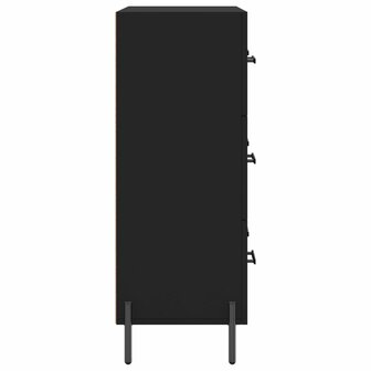 Dressoir 69,5x34x90 cm bewerkt hout zwart 7