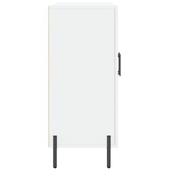 Dressoir 90x34x80 cm bewerkt hout wit 7