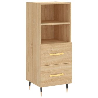 Dressoir 34,5x34x90 cm bewerkt hout sonoma eiken 2