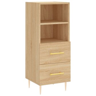 Dressoir 34,5x34x90 cm bewerkt hout sonoma eiken 2
