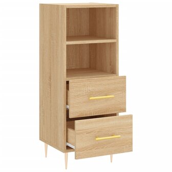 Dressoir 34,5x34x90 cm bewerkt hout sonoma eiken 5