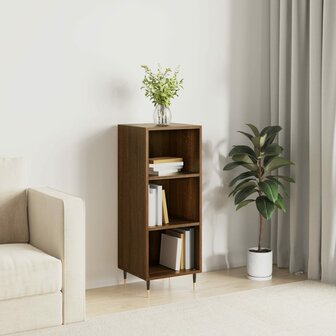 Dressoir 34,5x32,5x90 cm bewerkt hout bruin eikenkleur 1