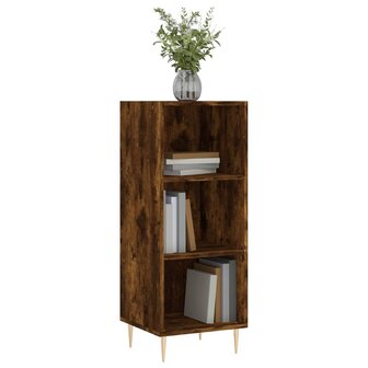 Dressoir 34,5x32,5x90 cm bewerkt hout gerookt eikenkleurig 3