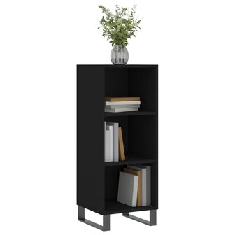 Dressoir 34,5x32,5x90 cm bewerkt hout zwart 3