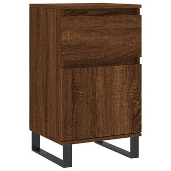 Dressoir 40x35x70 cm bewerkt hout bruin eikenkleur 2