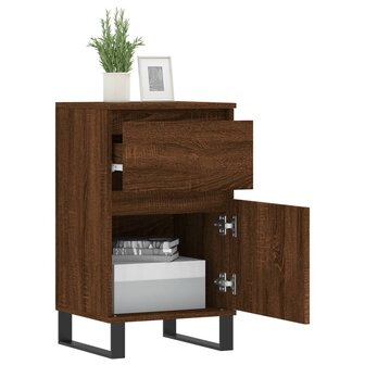 Dressoir 40x35x70 cm bewerkt hout bruin eikenkleur 4