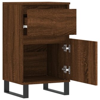 Dressoir 40x35x70 cm bewerkt hout bruin eikenkleur 6