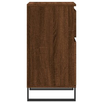 Dressoir 40x35x70 cm bewerkt hout bruin eikenkleur 7