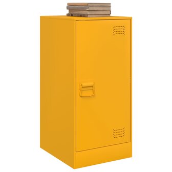 Dressoir 34,5x39x73 cm staal mosterdgeel 4