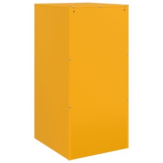 Dressoir 34,5x39x73 cm staal mosterdgeel 9