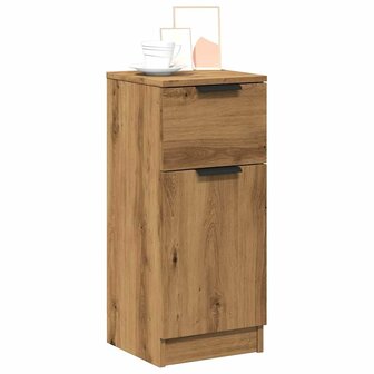 Dressoir 30x30x70 cm bewerkt hout artisanaal eikenkleur 4