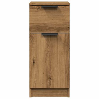 Dressoir 30x30x70 cm bewerkt hout artisanaal eikenkleur 5